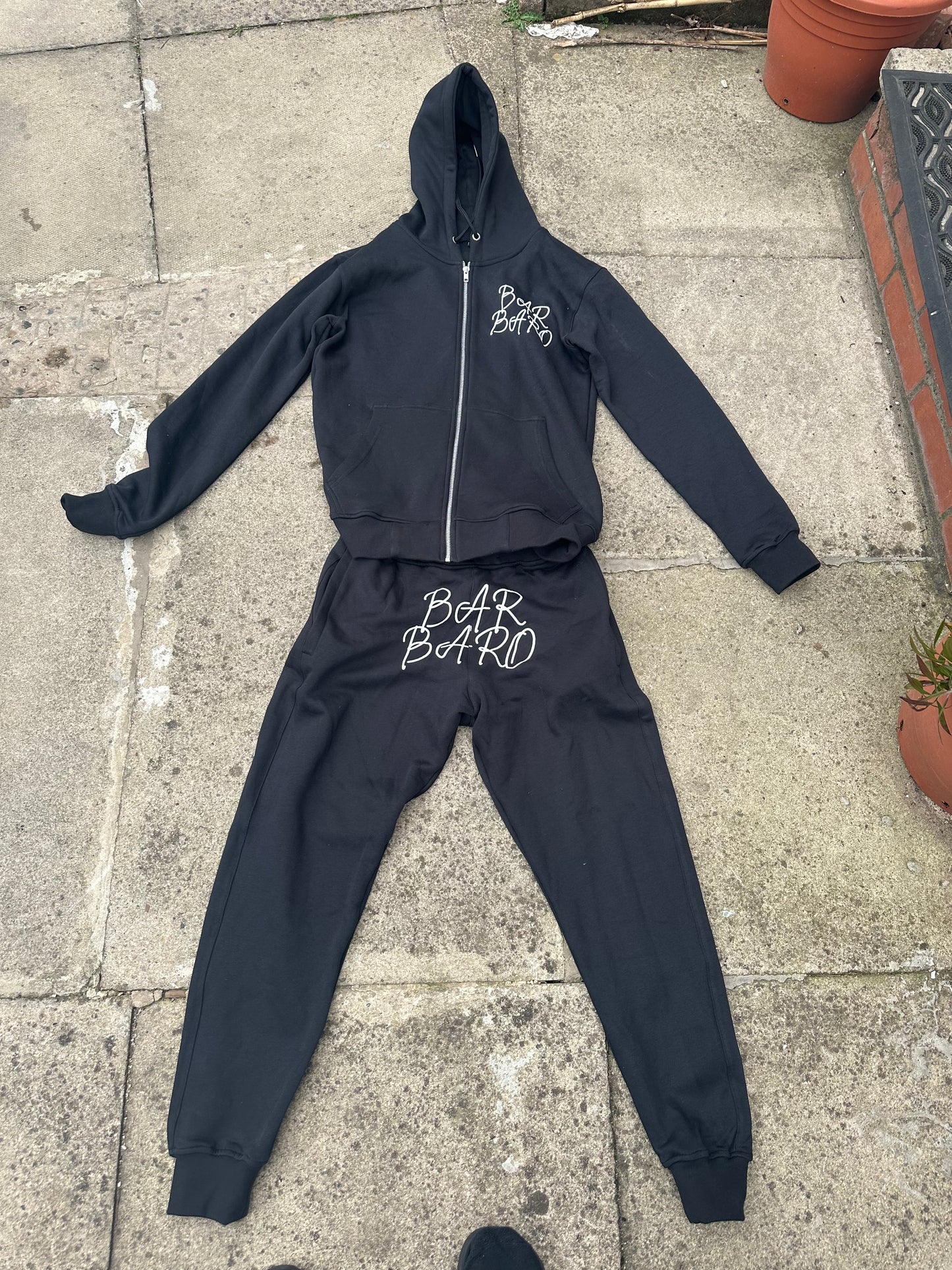 (Pre Order) Black Barbaro Tracksuit Puff Print