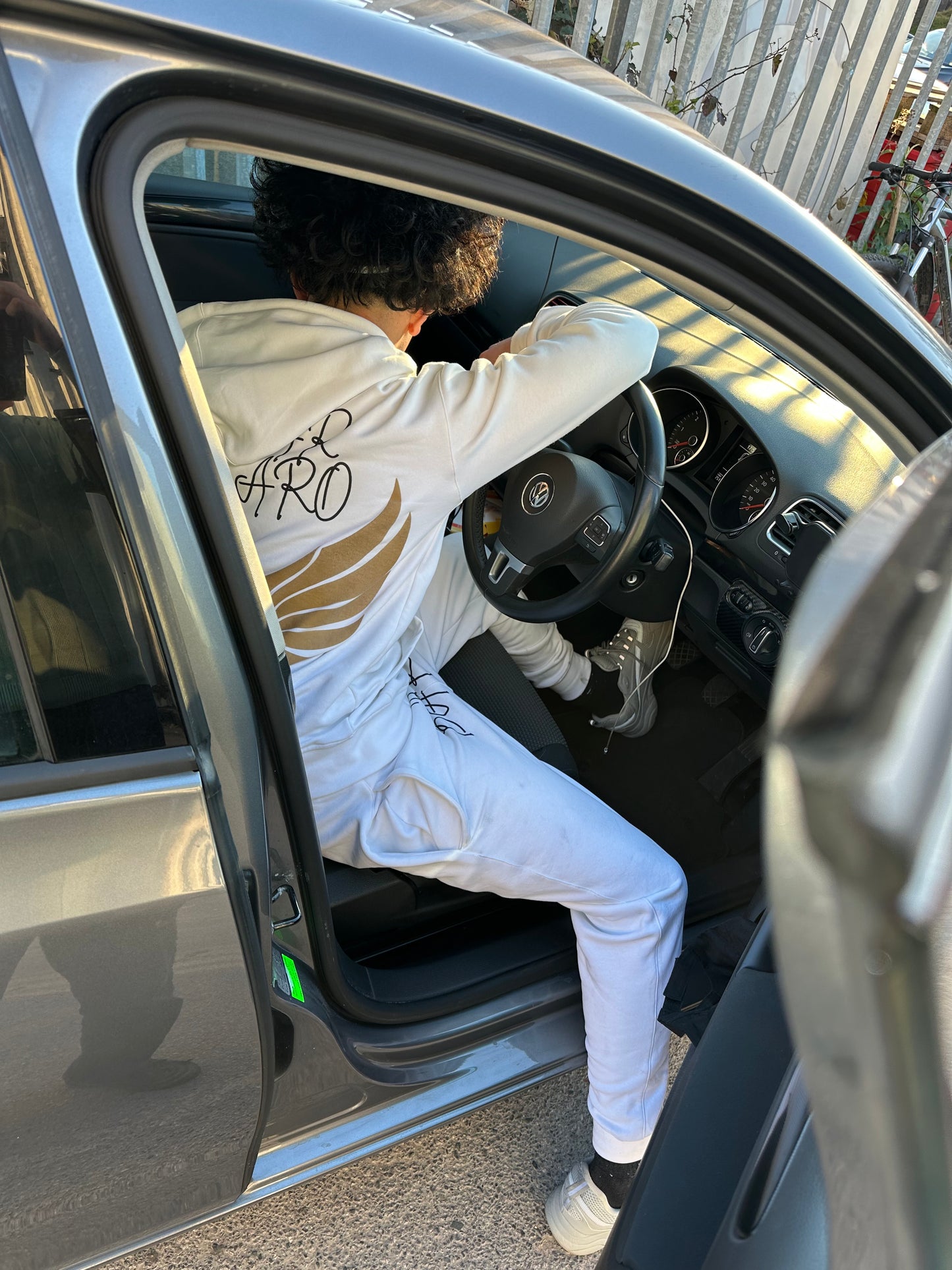 (Pre Order) White Barbaro Tracksuit Puff Print