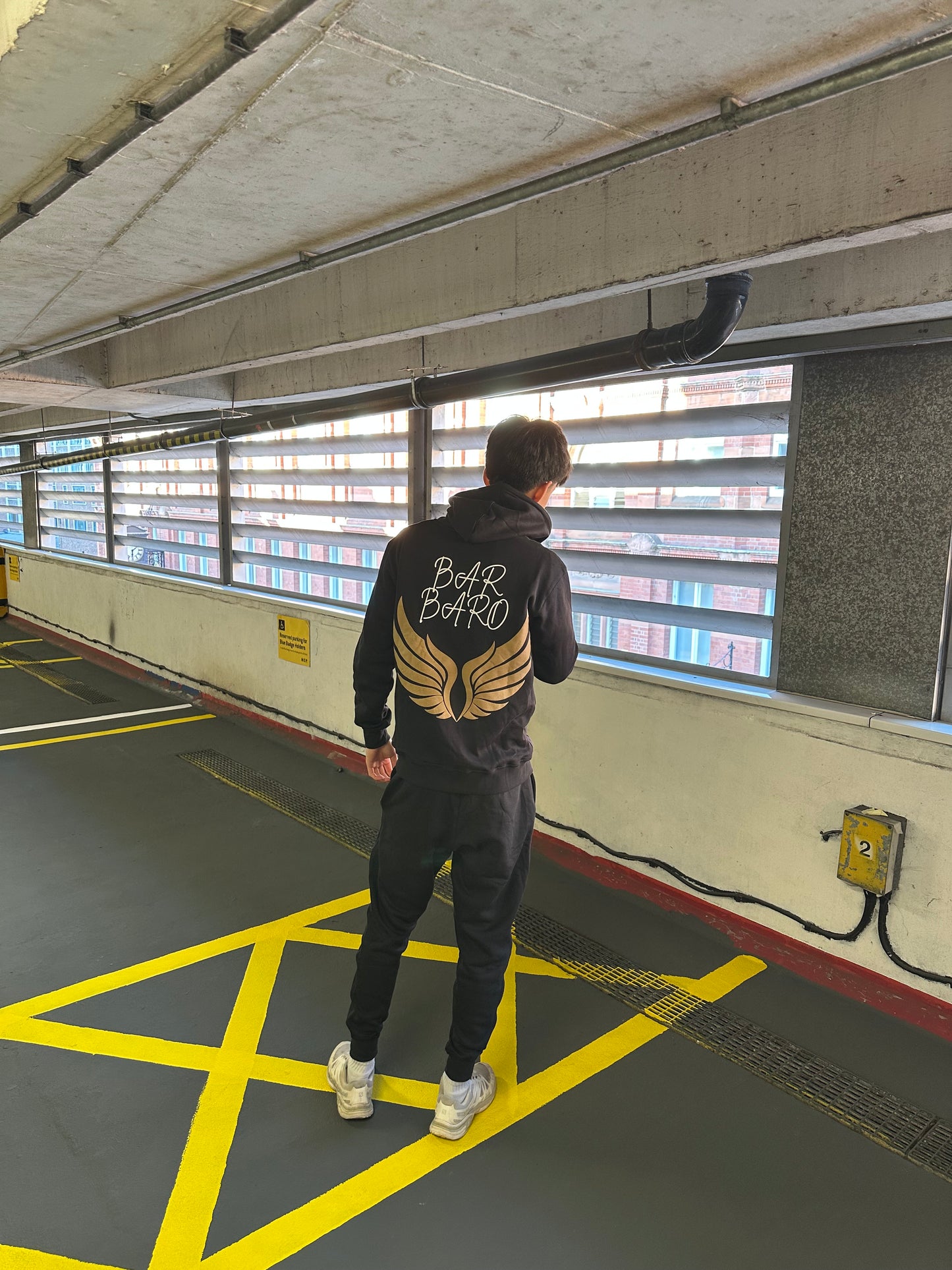 (Pre Order) Black Barbaro Tracksuit Puff Print