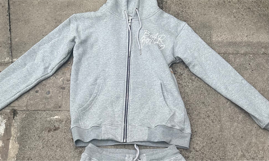 (Pre Order) Grey Barbaro Hoodie Puff Print
