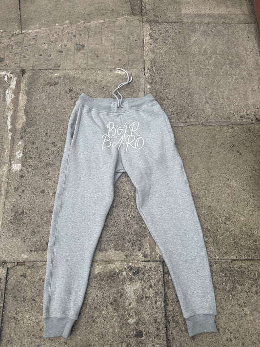 (Pre Order) Grey Barbaro Joggers Puff Print