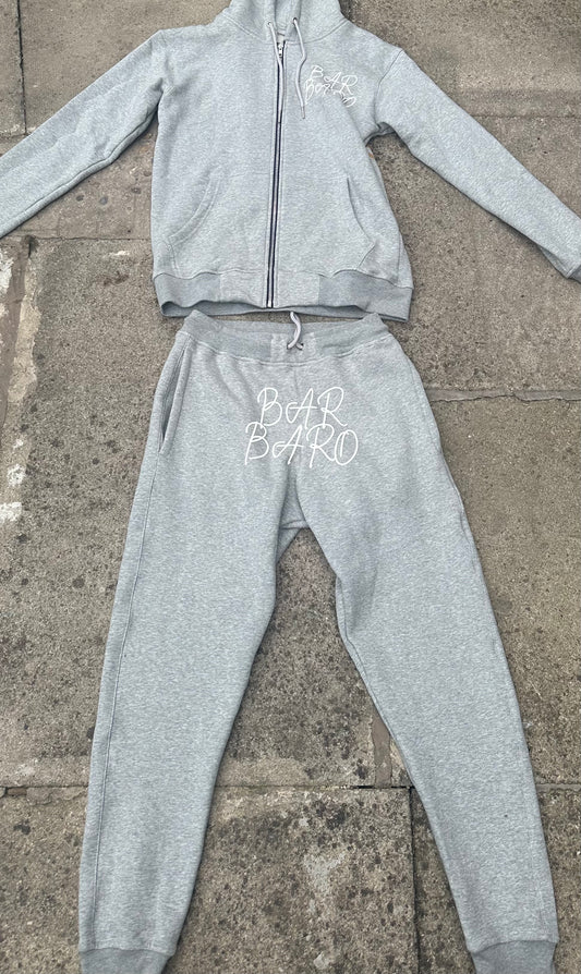 (Pre Order) Grey Barbaro Hoodie Puff Print