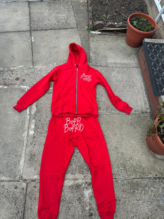 (Pre Order) Red Barbaro Hoodie Puff Print