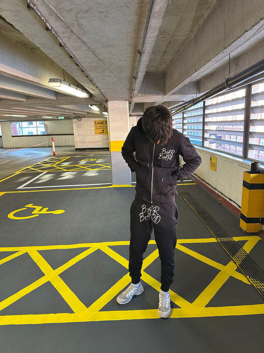 (Pre Order) Black Barbaro Hoodie Puff Print